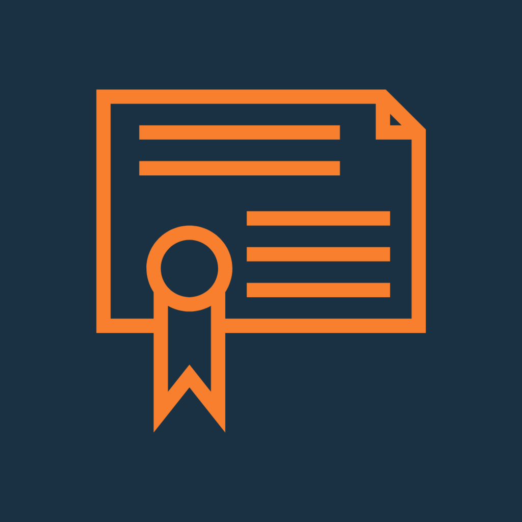 document with ribbon